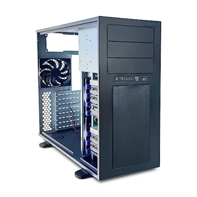 Imagen de FANTEC 2561 AT 835 3525 PC Case, for 12&quot;x13&quot; mainboards, 8X 3.5 HDDs + 3X 5.25 modules, Incl. 12cm Fan.