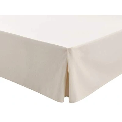 Imagen de EasyCosy Cubre Canapés para Somier ATENEA Faldon Cama 105 cm Cubrecanape Color Crudo (105x190/200cm)