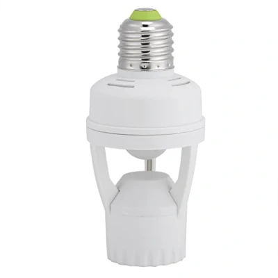 Imagen de Portalámparas con sensor de movimiento 360 para Bombillas E27, Casquillo E27 detector 360, soporte bombilla LED