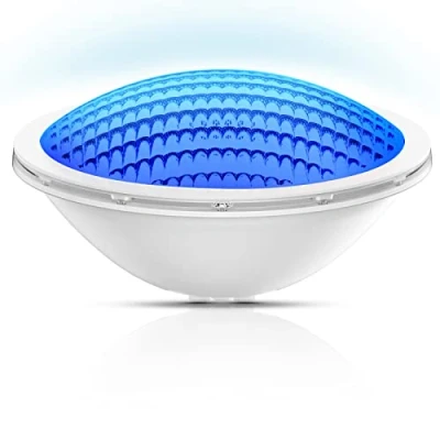 Imagen de LyLmLe LED Piscina PAR56,18W Foco para Piscinas Iluminación Lámpara Sumergible, Impermeable IP68, 1100lm, Ángulo de haz 120 , Azules Puras, 12V DC/AC