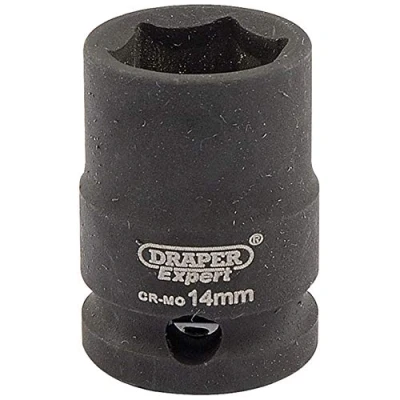 Imagen de Draper 6874 Llave de vaso impacto 6 puntos (3/8&quot;, tamaño 14 mm)
