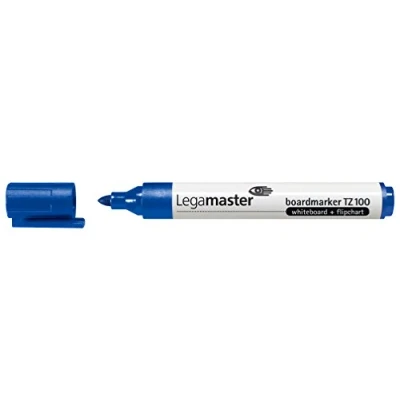 Imagen de Legamaster 7 110503 Pack de 10 rotuladores fácil borrado, color azul