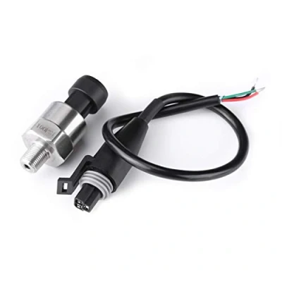 Imagen de Fydun Sensor de Presion para Aceite Combustible Aire Agua 0.5 4.5V 1 / 8NPT Rosca Acero Inoxidable Transductor Presión (100PSI)