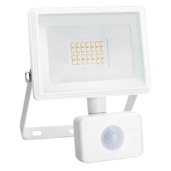Imagen de Aigostar 20W Foco LED con Sensor Movimiento PIR,2050LM Super Brillo Focos Exterior,IP65 Impermeable,Blanco Natural 4000K Luz de Seguridad para Jardín, Patio,Garaje, etc.