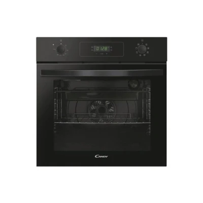 Imagen de Candy Idea FIDCP N615 L, Horno Multifunción, 65L, 1 Bandeja y Rejilla, Ventilador Radial, Limpieza Aquactiva, Convección + Ventilador, 8 Funciones, Mandos Push&amp;Pull, Puerta Doble Cristal, Negro