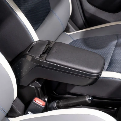 Imagen de Armster RATI 2 Apoyabrazos Específico Negro para Fiat 500 (2016 ), con Compartimento de Almacenaje y Abatible