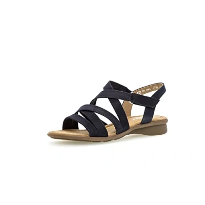 Imagen de Gabor Sandalias De Tirantes Mujer,Sandalias Mujer,Ligero Más Ancho (G), Azul 38, 40 EU