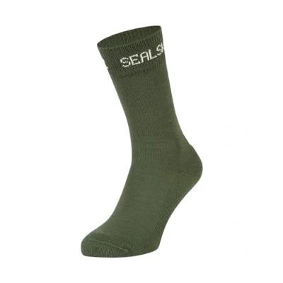 Imagen de SEALSKINZ Suffield Solo Merino Sock Calcetines no impermeables Oliva Mediano, verde oliva, M