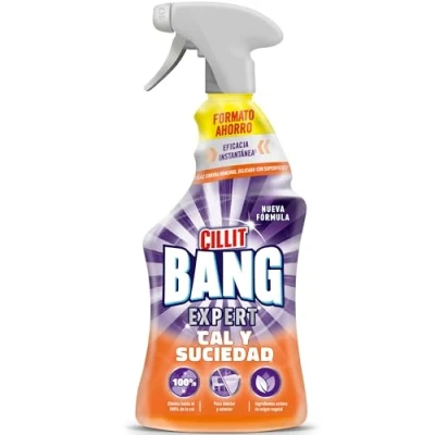 Imagen de Cillit Bang Cal y Suciedad, potente limpiador baño, cocina, formato spray 1 L, Embalaje puede variar