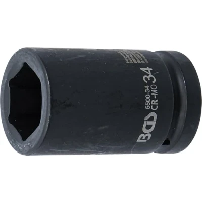 Imagen de BGS 5500 34 Llaves de vaso impacto hexagonal, largo entrada 25 mm (1&quot;)