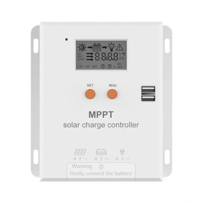 Imagen de Y&amp;H Controlador solar MPPT de 20 A, 12 V, 24 compensación temperatura, panel solar, regulador batería, máx. entrada PV, 75 VCC, trabajo con AGM, gel, flotante y litio