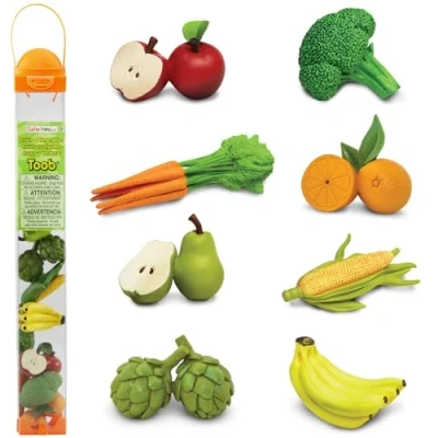 Imagen de Miniature di plastiche In Toobs frutta e verdura