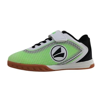 Imagen de JAKO JSI Course Unisex Zapatillas para niños, Talla: 30, White/neon green Zapatos