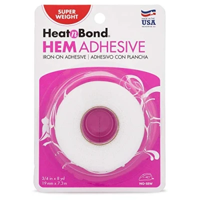 Imagen de heatnbond Hem Iron On Adhesive, Weight termoadhesivo, Muy Peso, Blanco, Super .75 x 8 Yards