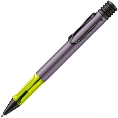 Imagen de Lamy AL star aubergine Bolígrafo con grip transparente, ergonómico y ancho de trazo M cuerpo ligero aluminio incluye recambio gran capacidad 16 en negro