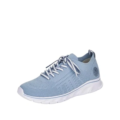 Imagen de Rieker Mujer Zapatillas 54020, señora Bajas,Plantilla Desmontable,Zapatos de Calle,de Ocio,Deportivos,Azul (Blau / 12),40 EU 6.5 UK