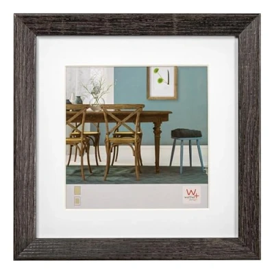 Imagen de walther design EF440D Marco de madera Fiorito 40x40 cm, gris oscuro