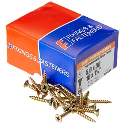 Imagen de Forgefix MPS530Y Tornillo para madera (tamaño: 5.0 x 30mm)