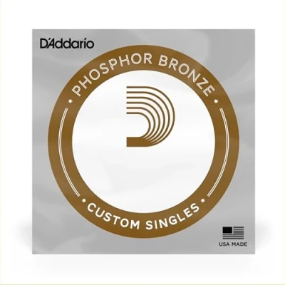 Imagen de D&#039;Addario PB026, cuerda individual para guitarra acústica, entorchada en bronce fosforado, .026