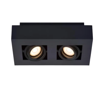 Imagen de Lucide Foco de techo Xirax, 2 luces, negro