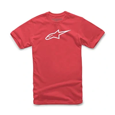 Imagen de Alpinestars Camiseta con Cuello Redondo de Manga Corta para Hombre, Color Rojo (Red/White), Talla XX Large