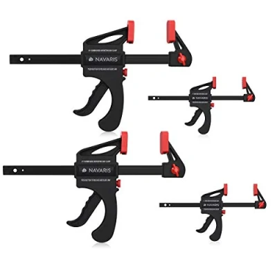 Imagen de Navaris sargentos carpintero de barra Set 2x 10 CM y 15 4x Sargento carril para apriete interior exterior