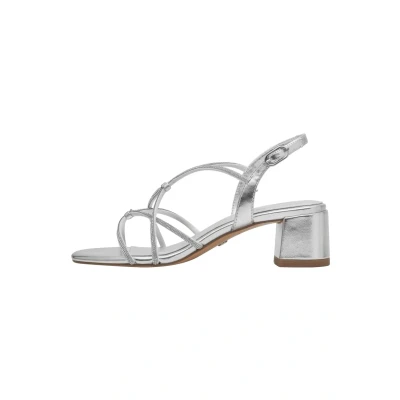 Imagen de Tamaris Damen 1 28236 42, Sandalia con talón Mujer, Silver, 36 EU