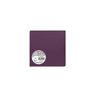 Imagen de Clairefontaine 11821C Un paquet de 25 cartes Pollen 13,5x13,5 cm 210g, Cassis