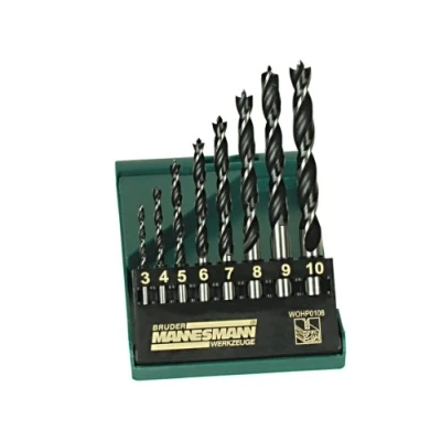 Imagen de Mannesmann M54308 Coffret de mèches à bois pro 8 pièces