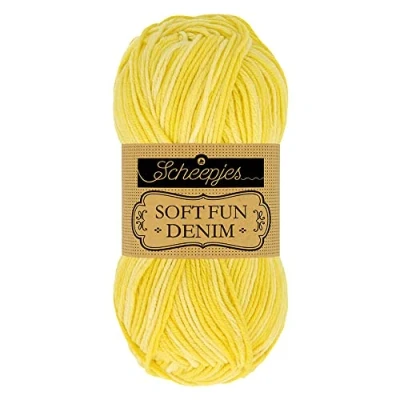 Imagen de Scheepjes Mezclilla Softfun Denim Yarn, Algodón Acrílico, 518, 10x50g, 10