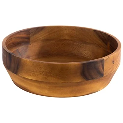 Imagen de APS 795 Cuenco de madera acacia para aperitivos, fruta, ensalada, etc., 25 cm x 8,50