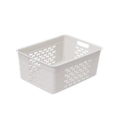Imagen de BranQ Home essential Cesta de almacenamiento universal, multifuncional, diseño algodón, sin BPA, tamaño L, 10 1 unidad, color crema