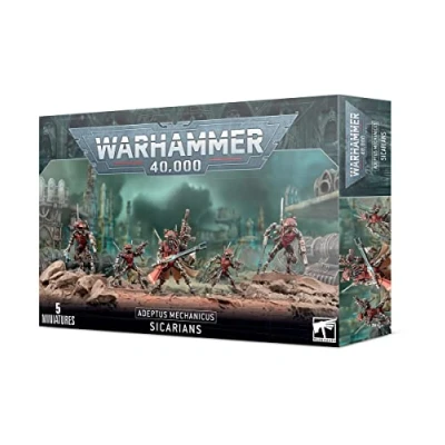 Imagen de Games Workshop Warhammer 40,000 Adeptus Figura de acción Mechanicus Sicarians, Color Negro, Talla única (99120116003)