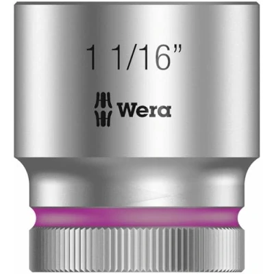 Imagen de WERA 05003632001 8790 HMC Zyklop Nuss 1 1/16&quot; Llave de vaso con arrastre 1/2&quot;