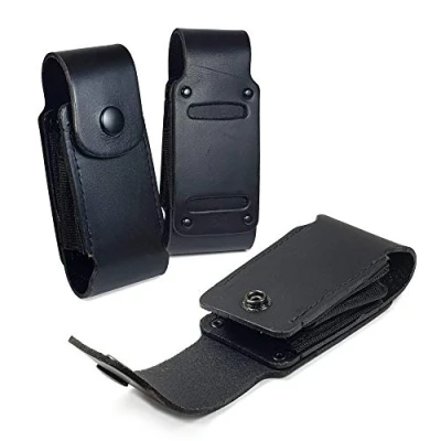 Imagen de TUFF LUV Genuine Leather Case Sheath Pouch for Leatherman Super Tool 300 / Surge WP503 Black