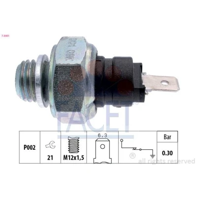 Imagen de FACET 7.0001 Sensor de Presión Aceite M12x1,5 Made in Italy OE Equivalent FIAT: Uno Hatchback, 127 126, SEAT: Marbella Hatchback