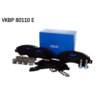 Imagen de SKF VKBP 80110 E Juego de pastillas freno con contacto avisador desgaste accesorios FORD: Transit Mk6 Bus