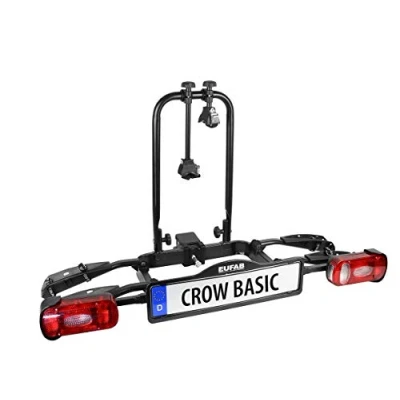 Imagen de EUFAB 11569 Crow Basic Portabicicletas para Bicicleta eléctrica (parcialmente montado, 2 Bicicletas)
