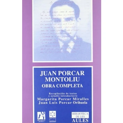 Imagen de Juan porcar montoliu. Obra completa
