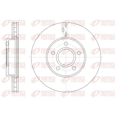 Imagen de REMSA 61560.10 Disco de freno Eje delantero 278, 278 25 5 ventilado FORD: Focus 3, 2 Kombi, C Max 2, VOLVO: S40 II, C30, C70 Cabriolet