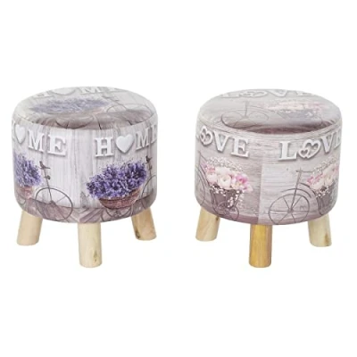 Imagen de DKD Home Decor Reposapiés, Estándar (Set de 2)