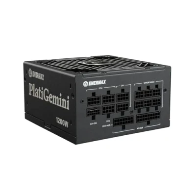 Imagen de Fuente de alimentación híbrida ENERMAX PlatiGemini ATX 3.1 &amp; ATX12VO 1200W 80PLUS Platinum (Totalmente Modular, 12V 2x6, 60% Semi sin Ventilador) Incl. GPU WireView; EGN1200P