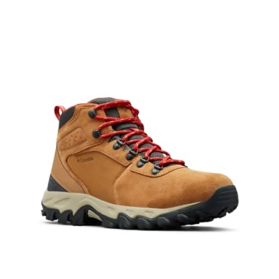 Imagen de Columbia Newton Ridge Plus 2 Suede WP, Botas De Senderismo, Hombre, Rojo (Elk/Mountain Red 2024), 48 EU