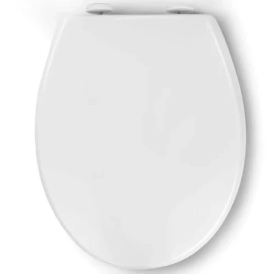 Imagen de Pipishell Asiento de Tapa wc, Tapas WC inodoro con cierre suave universel un Botón Liberación Rápida, Top Fixing O Shaped