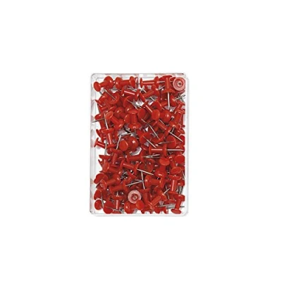Imagen de Wedo 054202 Pack de 100 agujas para tablero, color rojo