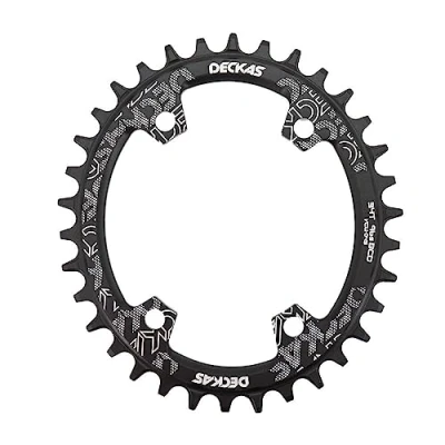 Imagen de GFDSGRE Platos para Bicicletas Plato Ovalado 32T 34T 36T 38 Dientes 96 BCD Bicicleta de Ciclismo Rueda Dentada Placa 96bcd 32 MTB(34T,Noir)