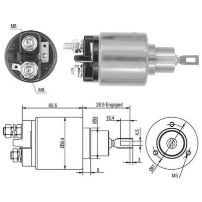Imagen de Solenoide,motor arranque MAGNETI MARELLI 940113050435