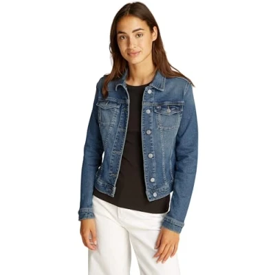 Imagen de Tommy Jeans Vivianne Jacket Chaqueta vaquera, Mujer, Talla: Small, Denim medium
