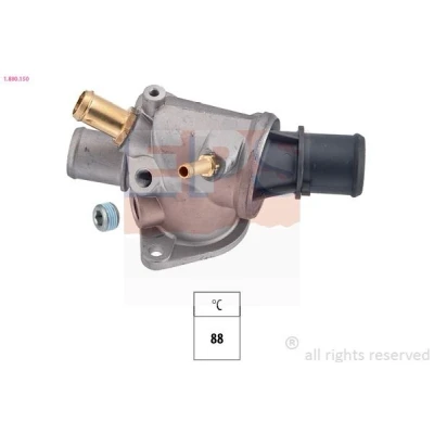 Imagen de EPS 1.880.150 Termostato, refrigerante 88 Made in Italy OE Equivalent con junta, conexión roscada para sensor de temperatura FIAT: Coupe