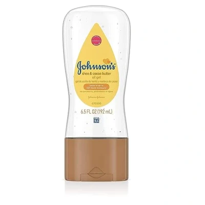 Imagen de Johnson&#039;s Baby Oil Gel, Shea &amp; Cocoa Butter, 6.5 Ounce by